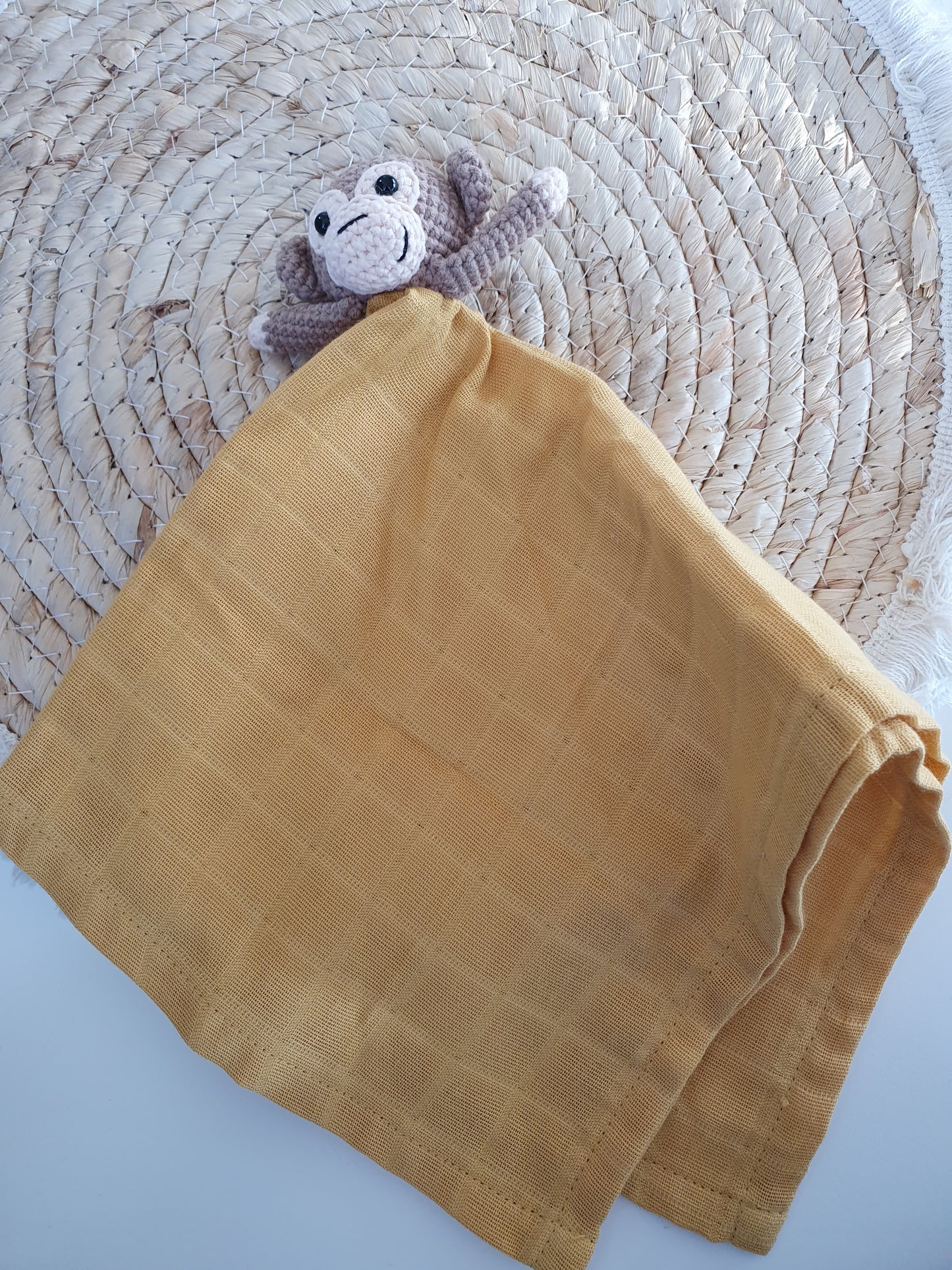 Kuscheltuch U aa gelb