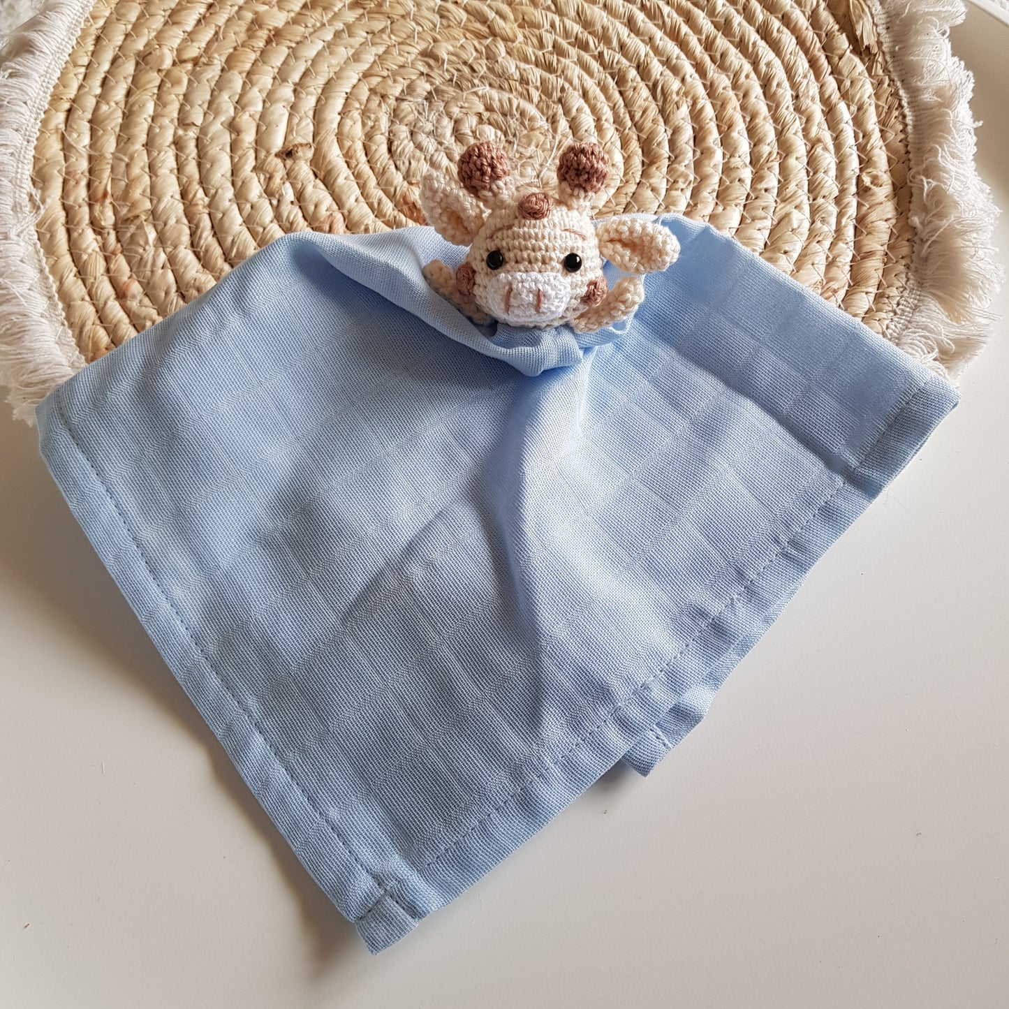 Kuscheltuch Raffi blau