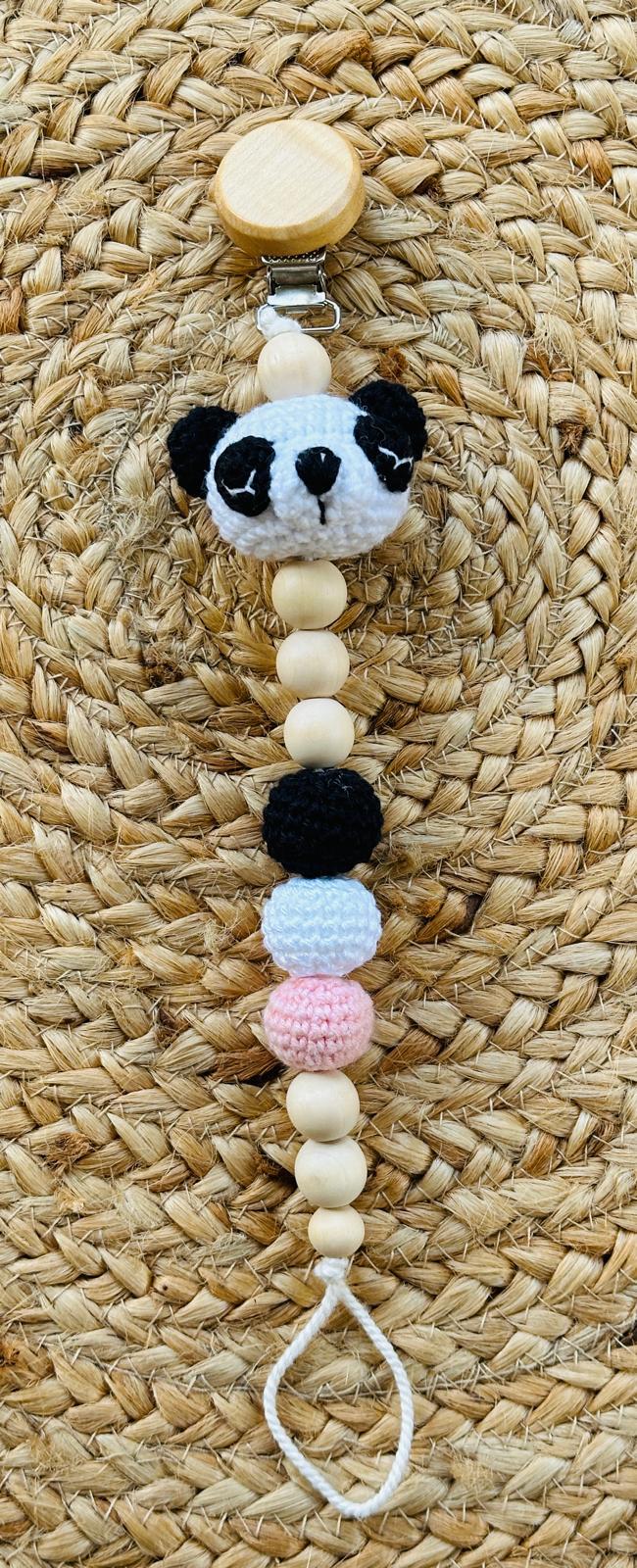 Schnullerkette Panda