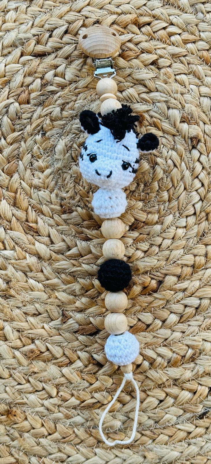 Schnullerkette Zebra