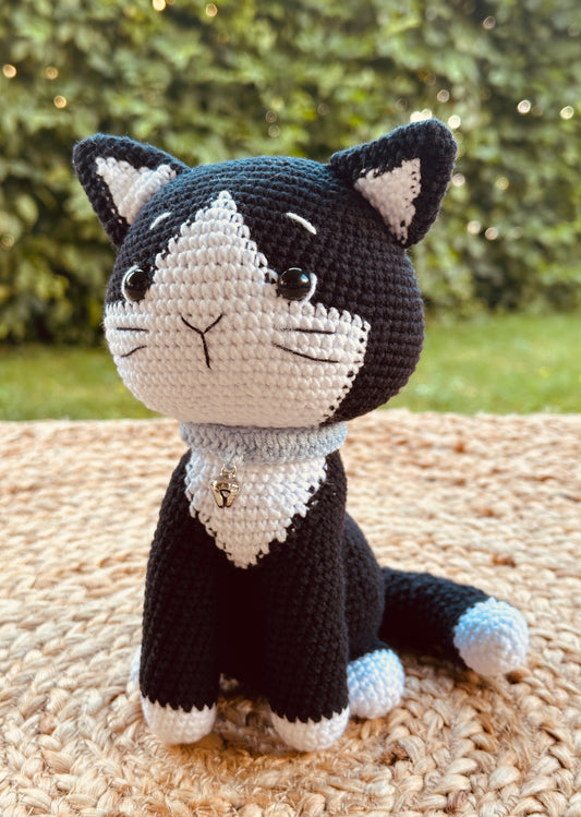 Tier Miezi schwarz/weiß