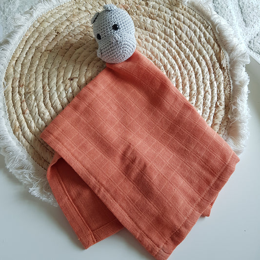 Kuscheltuch Nilpferd