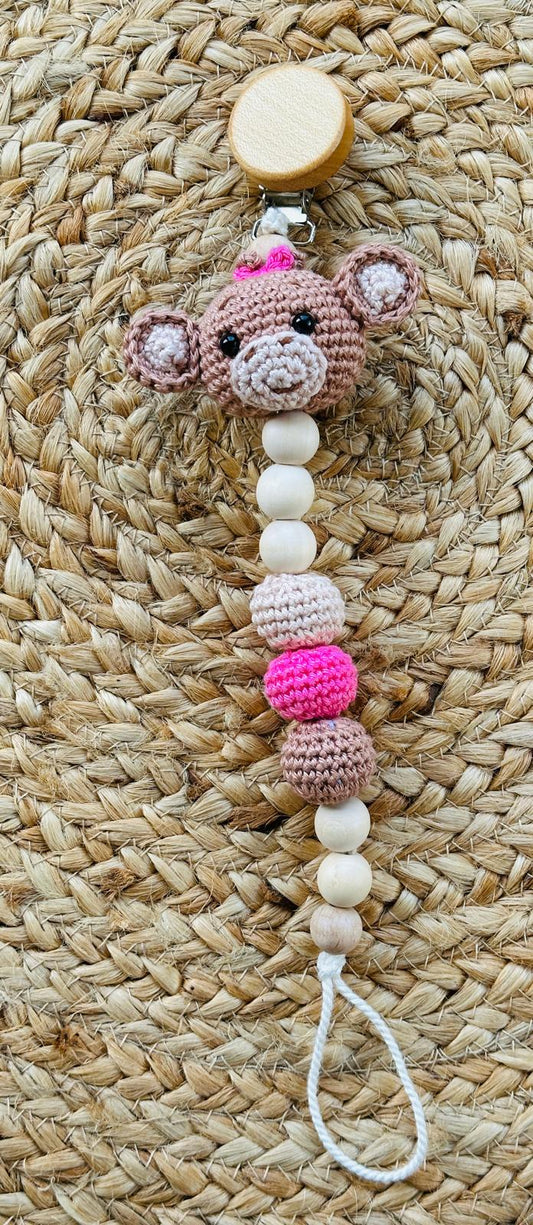 Schnullerkette Äffchen