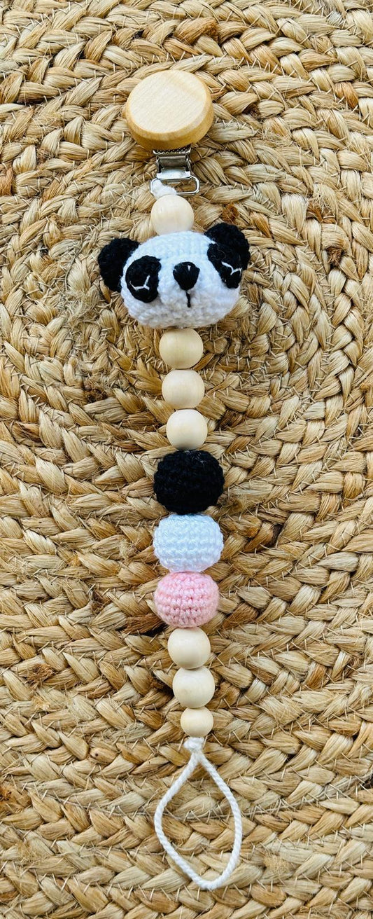 Schnullerkette Panda