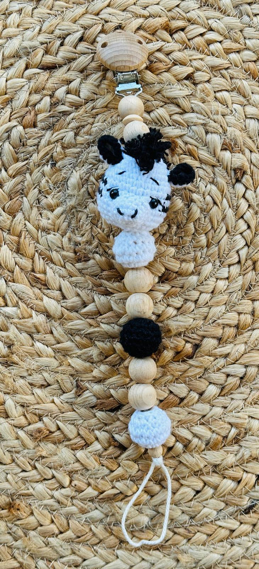 Schnullerkette Zebra