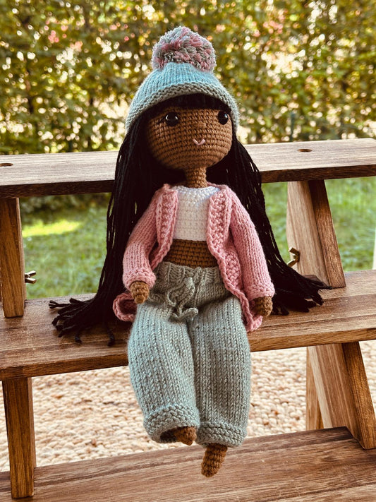 Puppe - Clara inkl. Rucksack